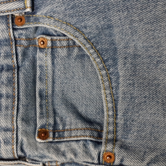 Levi's 517 Medium Blue Bootcut Blue Jeans Size W36 L34 - Picture 16 of 16
